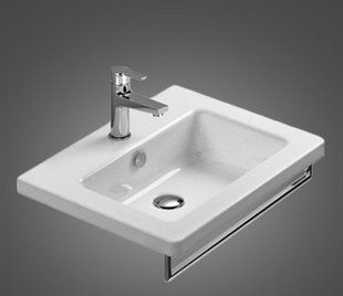 Catalano NEW LIGHT 62 Умивальник 62*48 підвісний або напіввбудований з наміченими отворами під змішувачі, білий 162LI00