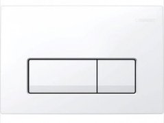 Смывная клавиша "Delta 50", двойной смыв, пластик, белый 115.119.11.1, ГРН