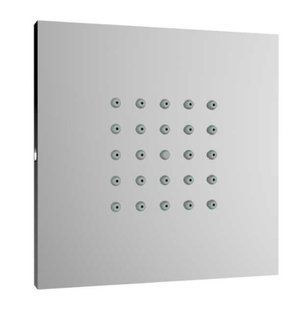 CUBIC FLAT бокова Форсунка 100х100, чорний матовий ,латунь,хром (Bossini)