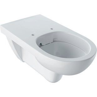 Підвісний унітаз Geberit Selnova Comfort воронкоподібний, подовжений виліт, Rimfree: Білий