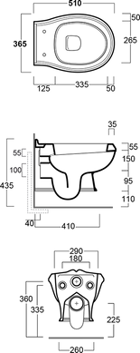 Подвесной унитаз Simas Arcade с крышкой (AR841+AR006)