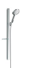 Душовий набір Hansgrohe Raindance Select S 120 3jet з душовою штангою 90 см і мильницею, хром 27648000