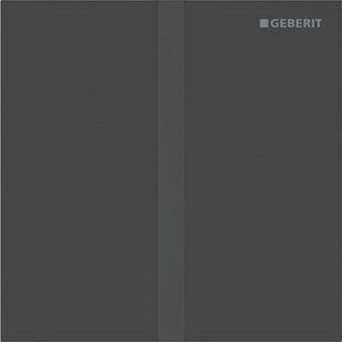 Система керування пісуаром Geberit з електронним запуском змивання, живлення від батарей, захисна панель тип 40, прямокутної форми: Чорний матовий / Легко чиститься