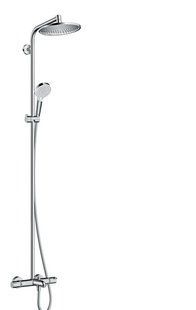 Душова система Hansgrohe Crometta S 240мм Showerpipe з термостатом і виливом 27320000