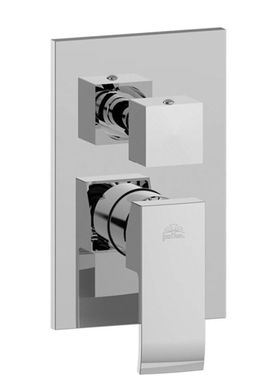 Змішувач для душу/ванни Paffoni Elle з перемикачем на 3 виходи, з вбудованою частиною, хром, EL019CR