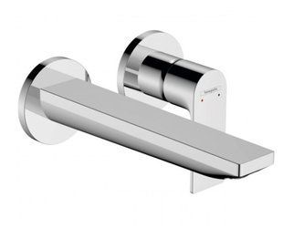 Змішувач Hansgrohe Rebris E для раковини із зливним гарнітуром, настінний монтаж, хром 72568000