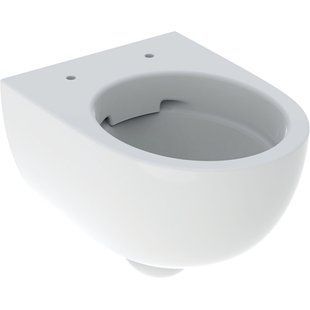 Підвісний унітаз Geberit Selnova Compact, воронкоподібний, скорочений виліт, закрита форма, Rimfree