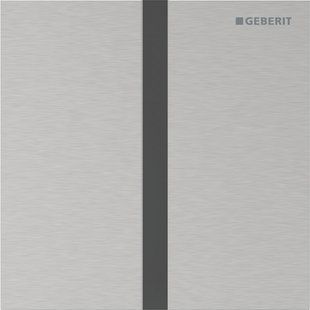 Система керування пісуаром Geberit з електронним запуском змивання, живлення від батарей, захисна панель тип 40, прямокутної форми: Матовий,легко чиститься