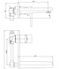 Змішувач для раковини настінний одноважільний Imprese Breclav VR-05245W