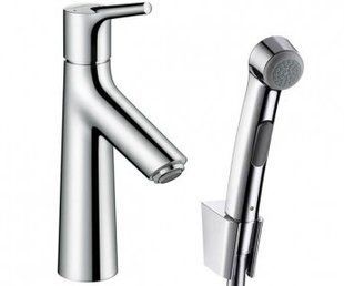 Змішувач Hansgrohe Talis Select S із зливним клапаном Push-Open для раковини з гігієнічним душем, хром 72290000, Хром