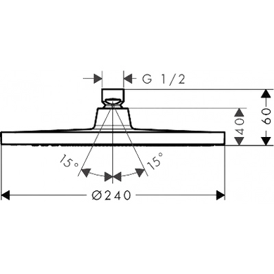 Верхний душ Hansgrohe Crometta S 26723000