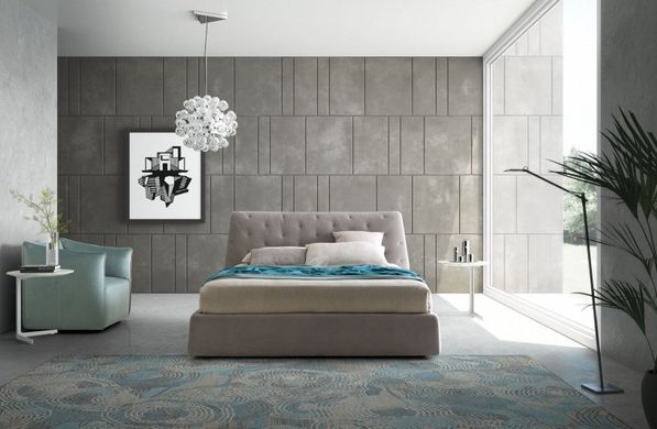 Кровать Le Comfort Atrium (ширина от 90 до 214 см) матеріал на вибір темний бєж