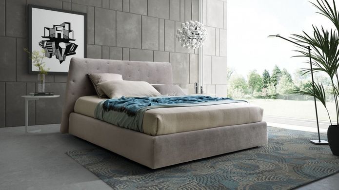Кровать Le Comfort Atrium (ширина от 90 до 214 см) материал на выбор темный беж