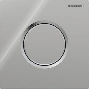 Система пневматичного керування змиванням пісуара Geberit, смывная клавиша типу 01, Round: Глянцевий хром