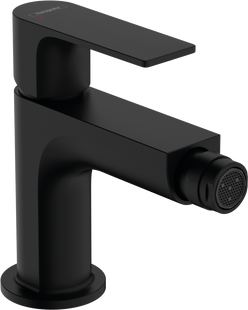 Змішувач Hansgrohe Rebris E для біде зі зливним гарнітуром, чорний матовий 72211670