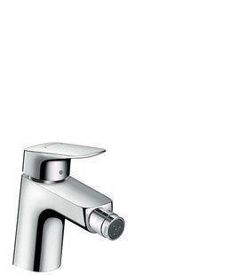 Змішувач для біде Hansgrohe Logis одноважільний з донним клапаном 71204000, Хром