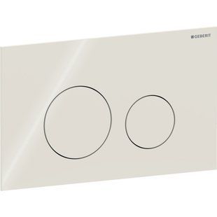 Змивна клавіша Geberit Sigma40 для подвійного змиву, Round: Пісочно- сірий
