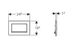Смывная клавиша Geberit Sigma30, с системой смыв/стоп, хром глянец/шлифованный хром/хром глянец 115.893.KY.1, ГРН