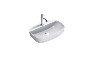 Умывальник Catalano GREEN LUX 60*40 накладной или полувстраиваемый с площадкой и отверстием под смеситель, белый 160GRLXN00