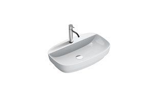 Умывальник Catalano GREEN LUX 65*42 накладной или полувстраиваемый с площадкой и отверстием под смеситель, белый 165GRLXN00
