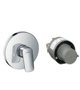 Змішувач для душа Hansgrohe Logis зовнішня частина+прихована частина 71666000, Хром