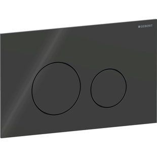 Змивна клавіша Geberit Sigma40 для подвійного змиву, Round: Чорний