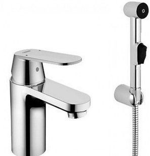 Змішувач з гігієнічним душем для раковини Grohe Eurosmart Cosmopolitan 23125000, Хром