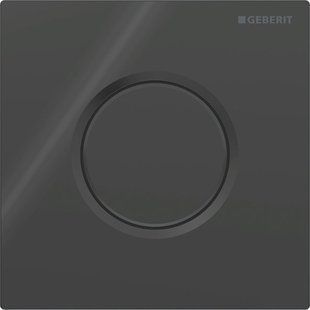 Система пневматичного керування змиванням пісуара Geberit, смывная клавиша типу 01, Round: Чорний RAL 9005