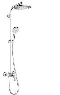 Душовий набір Hansgrohe Crometta S Showerpipe 240 1jet з одноважільним змішувачем 27269000