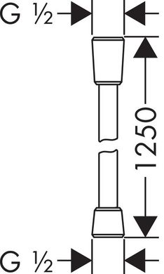 Душевой шланг Hansgrohe Isiflex (28272000), Хром