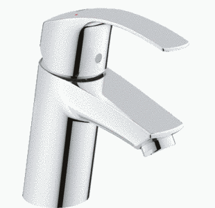 Змішувач для раковини Grohe Eurosmart&nbsp;одноважільний з донним клапаном 23322001, Хром