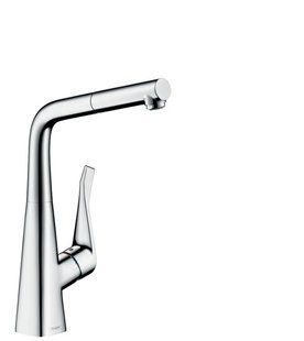 Змішувач hansgrohe Metris для кухонної мийки хром 14821000, Хром