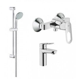 Набір змішувачів Grohe bauloop 123220s 23337000 + 32816000 + 27598001