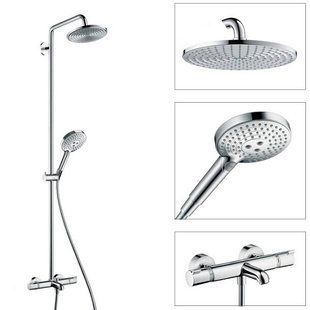 Душова система Hansgrohe Raindance Select S 240 Showerpipe для ванни з термостатом, хром 27117000, Хром