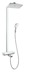 Душевая система Hansgrohe Raindance Select E 360 Showerpipe с термостатом для ванны, белый/хром 27113400