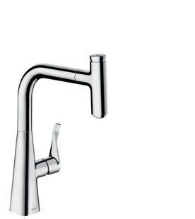 Змішувач hansgrohe Metris Select для кухонної мийки 14857000, Хром