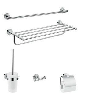 Аксесуари для ванни Hansgrohe Logis Universal 41728000 - комплект із 5 предметів, Хром