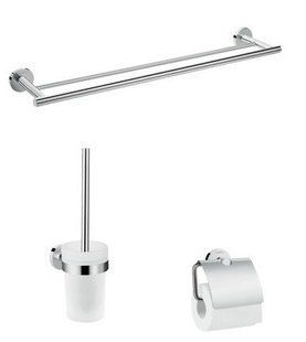Аксесуари для ванни Hansgrohe Logis Universal 41727000 - комплект із 3 предметів, Хром