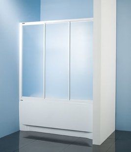 Шторка на ванну 3-х секційна розсувна Sanplast DTr-c-W-180 bi P