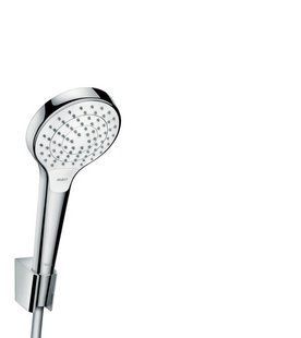 Душовий набір Hansgrohe Croma Select S з тримачем і душовим шлангом, хром/білий 26421400, Хром/білий
