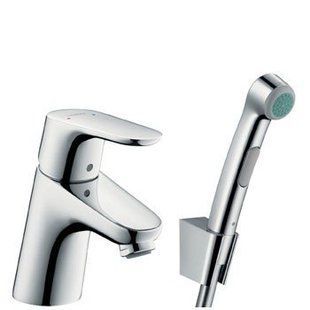 Змішувач для умивальника з гігієнічним душем Hansgrohe Focus E2 31926000, Хром