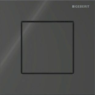 Система керування пісуаром Geberit з пневматичним запуском змивання, змивна клавіша тип 40, прямокутної форми: Чорний